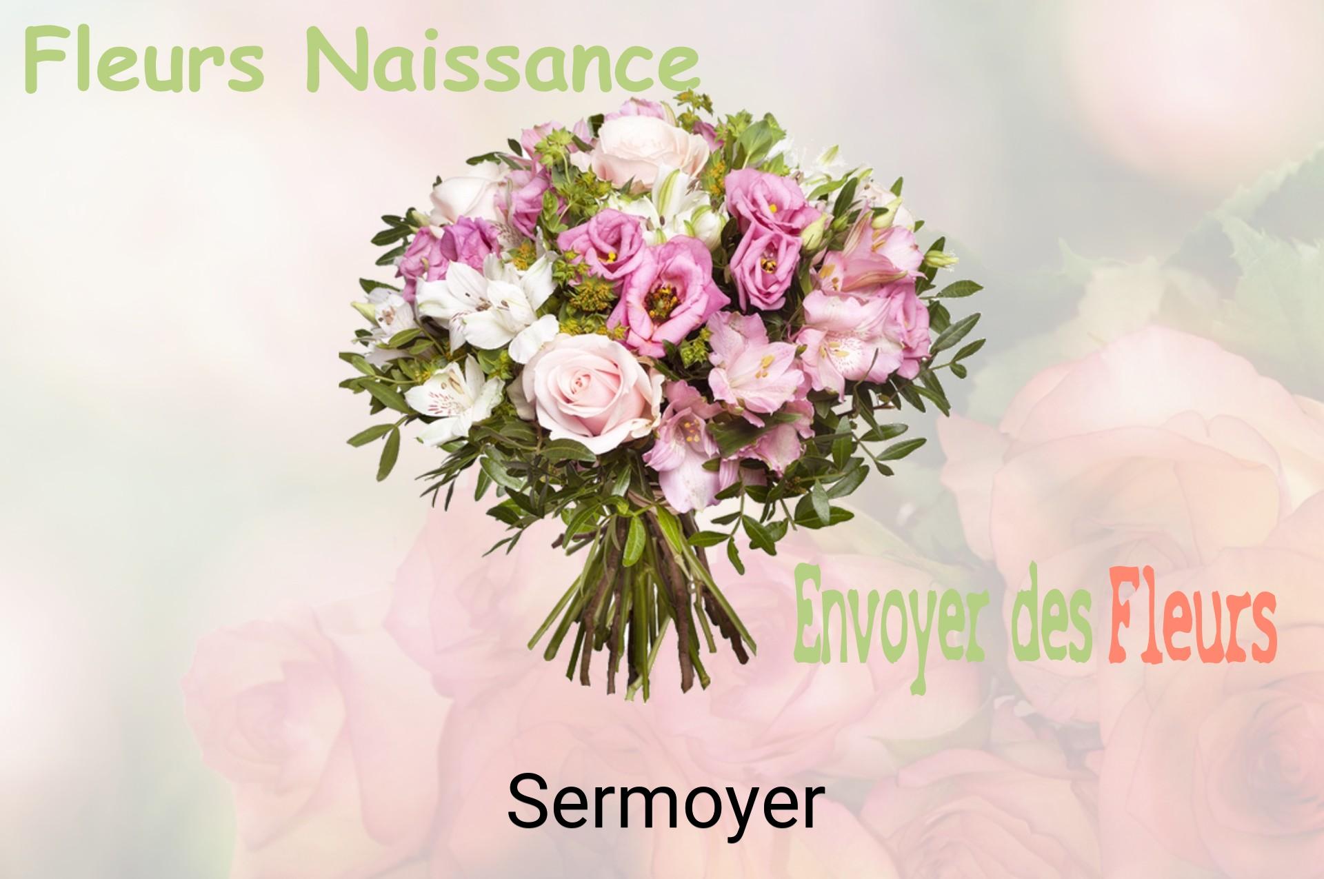 Bouquet de fleurs de naissance livré à Sermoyer
